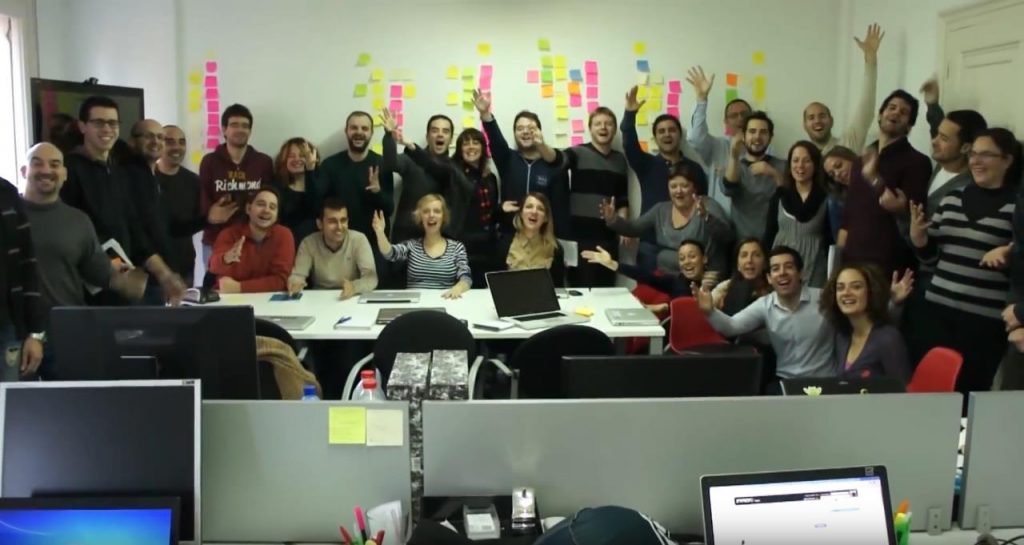 video navideño. foto de grupo